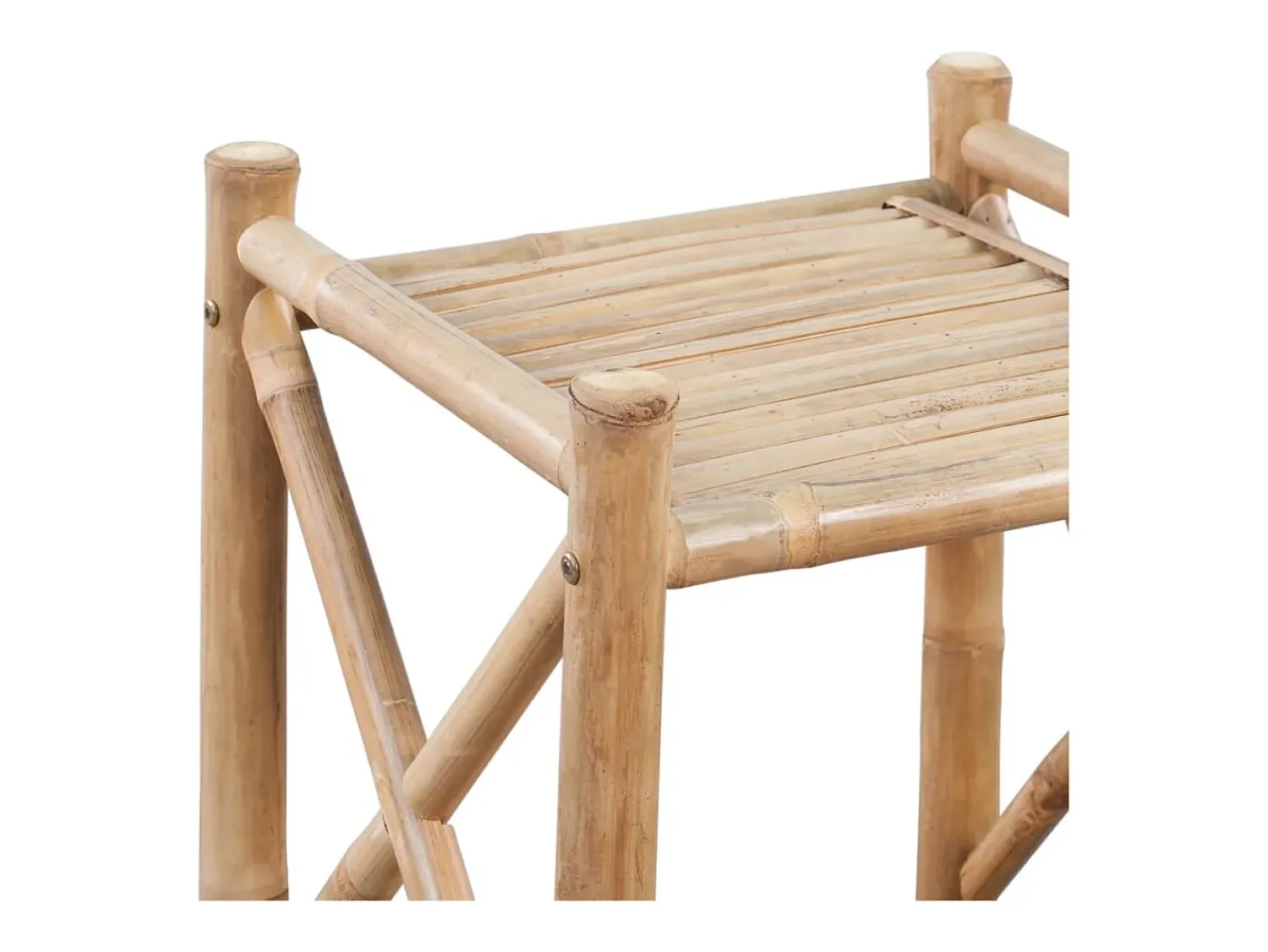 Prateleira|vidaxl Estante de bambu quadrada com 5 prateleiras Natural claro