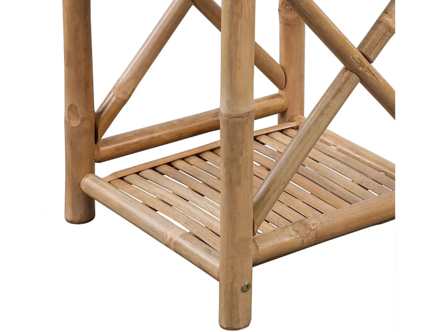 Estante de bambu quadrado com 4 níveis PT714658^ Prateleira