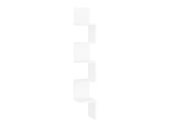 Prateleira| Estante de canto p/ parede deriv. madeira 20x20x127,5 cm PT973005 Branco