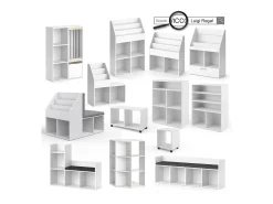 Prateleira|Vicco Estante de livros 72x31.2x96.2 luigi Branco