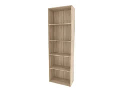 Clearance Vicco Estante de livros sonoma 60x30.4x190 bob Natural claro