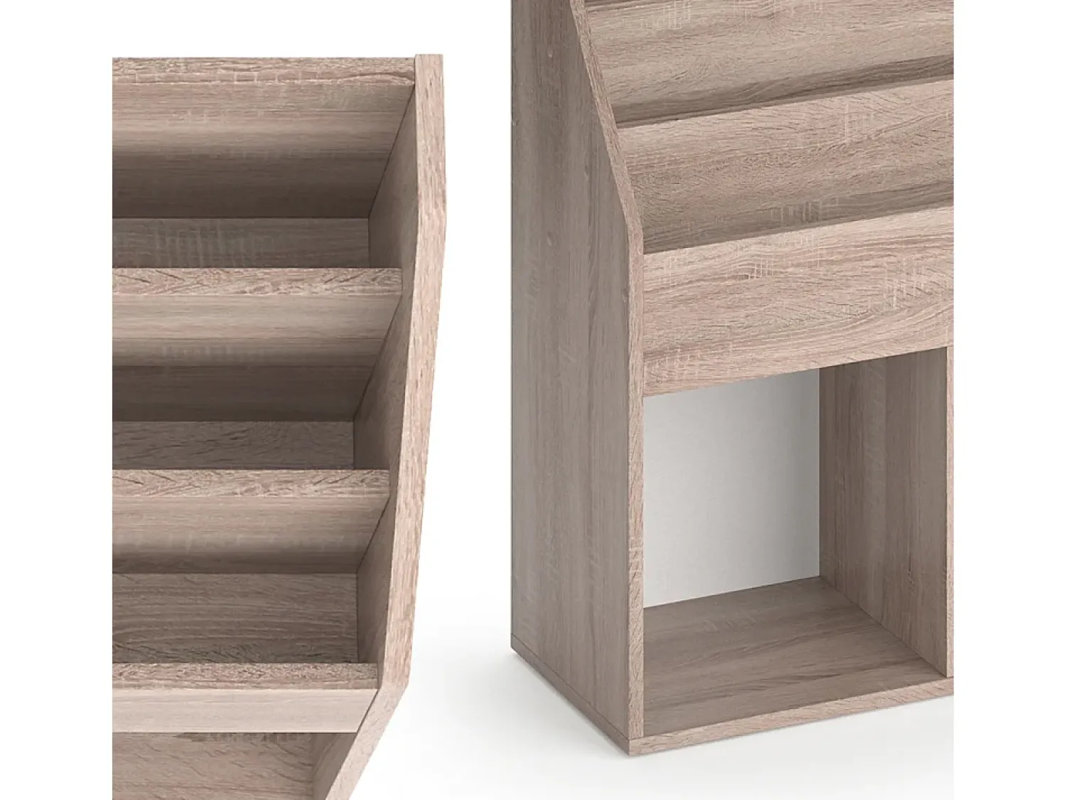 Prateleira*Vicco Estante de livros sonoma 72x30.7x79 luigi Natural claro