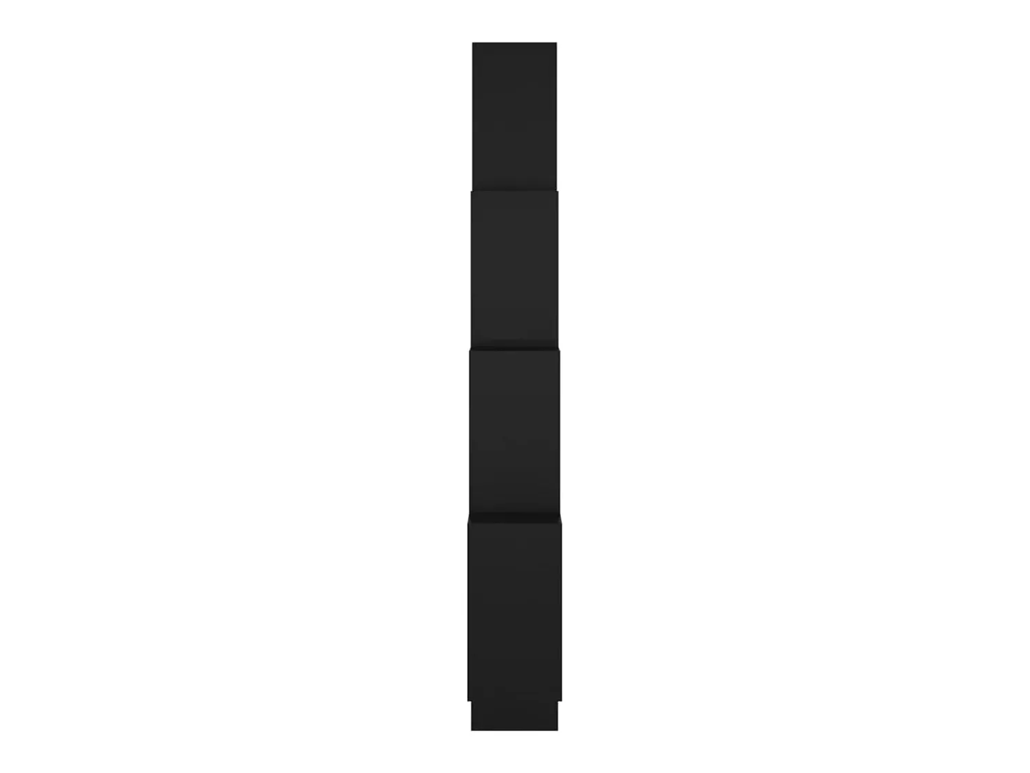 Prateleira| Estante de parede cúbica 90x15x119 cm deriv. madeira PT182934 Preto