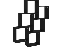 Prateleira| Estante de parede cúbica 78x15x93 cm derivados de madeira PT801602 Preto