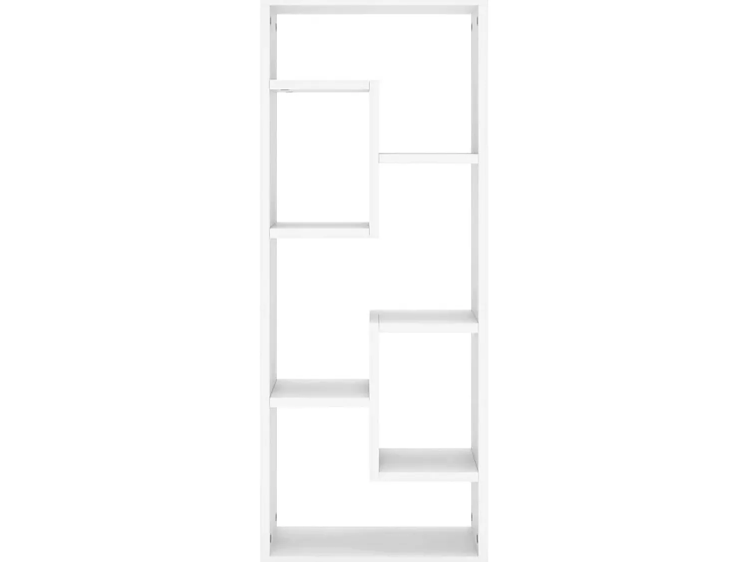 New Estante de parede 36x16x90 cm derivados de madeira PT730769 Branco