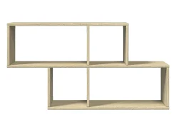 Prateleira|vidaxl Estante de parede 100x20x53 cm deriv. madeira carvalho sonoma Castanho