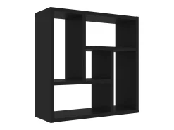 Prateleira*vidaxl Estante de parede 45,1x16x45,1 cm derivados de madeira Preto