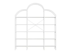 Prateleira*Hauss Spole Estante em forma de nuvem com 5 prateleiras - MDF e metal - Branca Branco