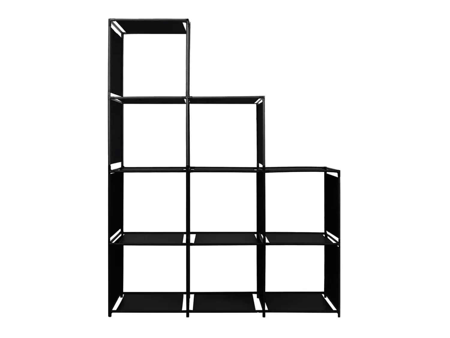 Estante expositora em escada 130x45x170 cm tecido PT430666^ Prateleira