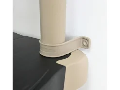 Prateleira* Estante extensível de titânio com 4 prateleiras ajustáveis, preta, 88x150x43 cm Preto