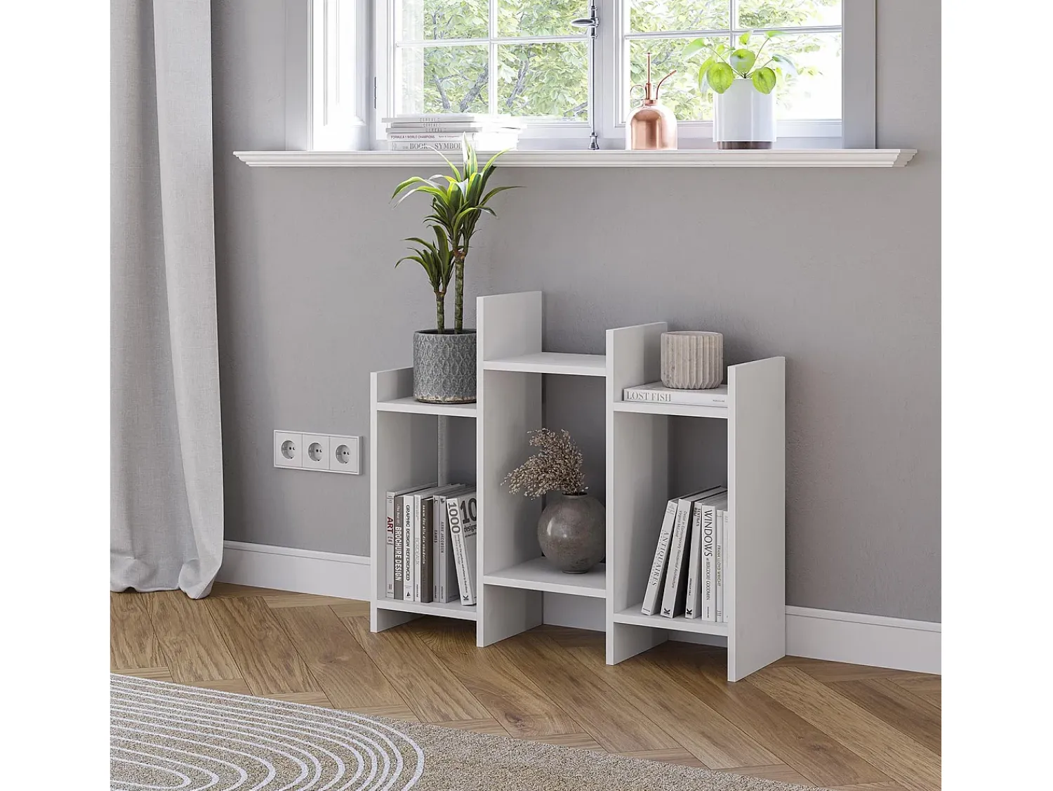 Best VS Venta-stock Estante Feroe 3 espaços em Branco