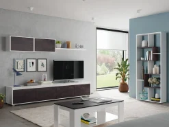 Prateleira*Dmora Estante Fremont, Estante multiposições com 8 compartimentos, Estante de escritório, Prateleira divisória, 80x25h180 cm, e Ã