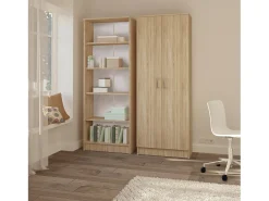 Consola| Estante haaus Flint, 4 prateleiras, Carvalho Sonoma, 70 x 32 x 196 cm Bege