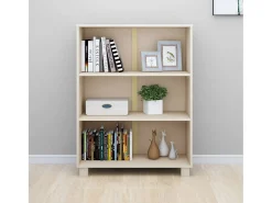 Biblioteca| Estante HAMAR 85x35x112 cm pinho maciço -mel PT714422 Castanho