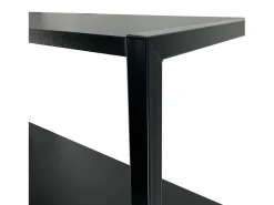 Prateleira|Akord Estante Industrial Loft 400 , 6 Prateleiras, 40x192x32 cm, Laminado, Montagem Fácil Preto