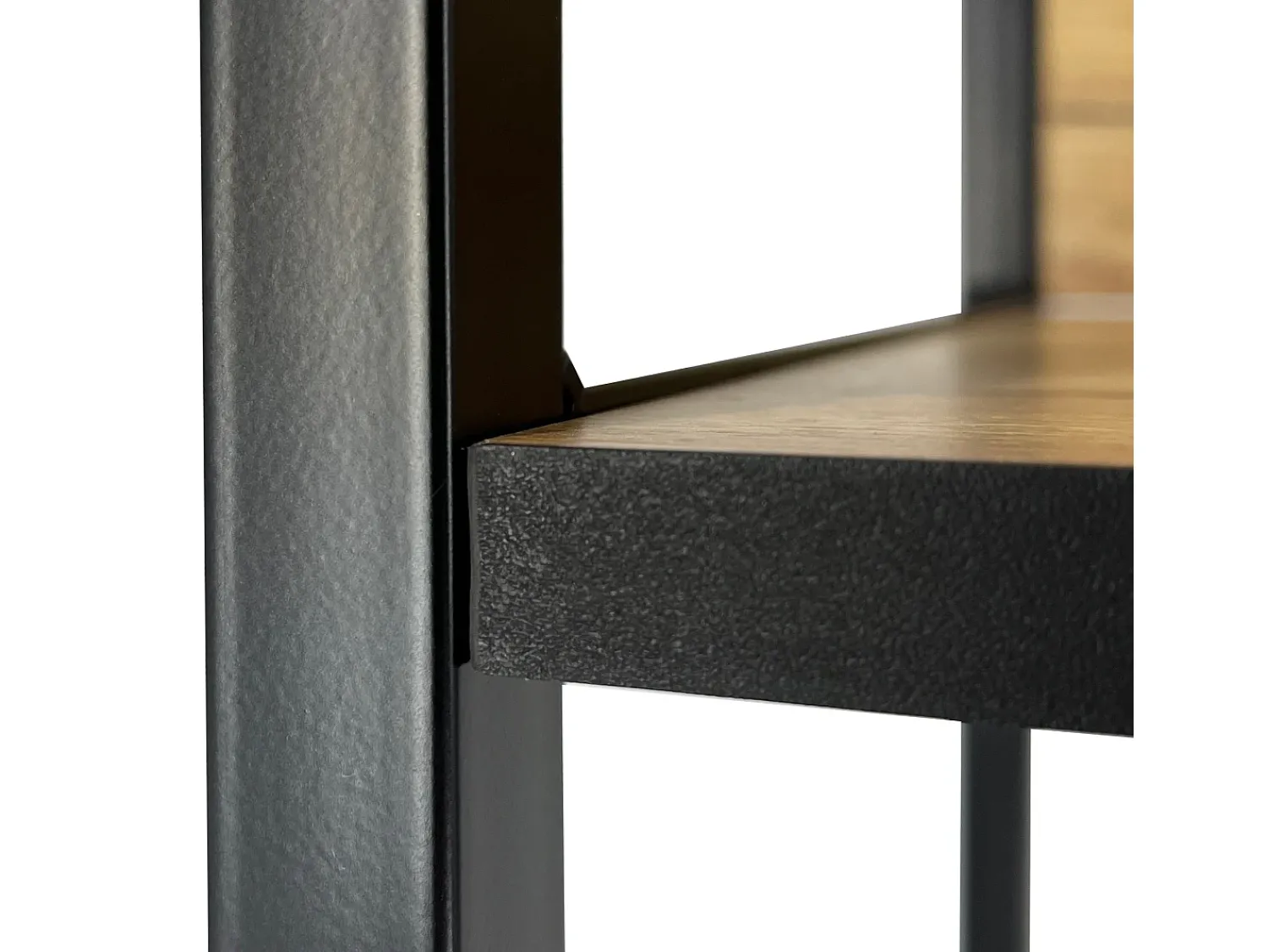 Akord Estante Industrial Loft Preta/Carvalho Artisan 40 cm^ Prateleira
