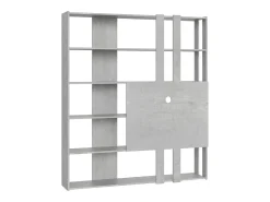 Biblioteca|ITAMOBY Estante Kato M com suporte para TV cimento Cinzento