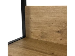 Prateleira|Akord Estante Loft Industrial Preto/Carvalho Craft 50cm Preto / Natural claro