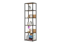 Prateleira|Akord Estante Loft Industrial Preto/Carvalho Craft 50cm Preto / Natural claro