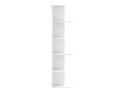 Prateleira|vidaxl Estante parede p/ canto 36,5x36,5x140 cm deriv. madeira Branco
