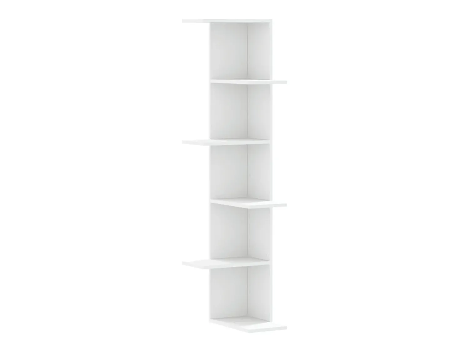 Estante parede p/ canto 36,5x36,5x140 cm deriv. madeira PT113025^ Prateleira