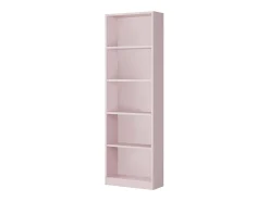 Online Dmora Estante Pomona, Estante alta com 5 prateleiras, Estante de escritório ou quarto, Estante moderna com compartimentos, 52x25h180 cm, Rosa