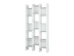 Dmora Estante Rockford, Estante com 18 prateleiras, Prateleira com compartimentos quadrados, Estante de escritório moderna, 96x29h192 cm,^ Biblioteca