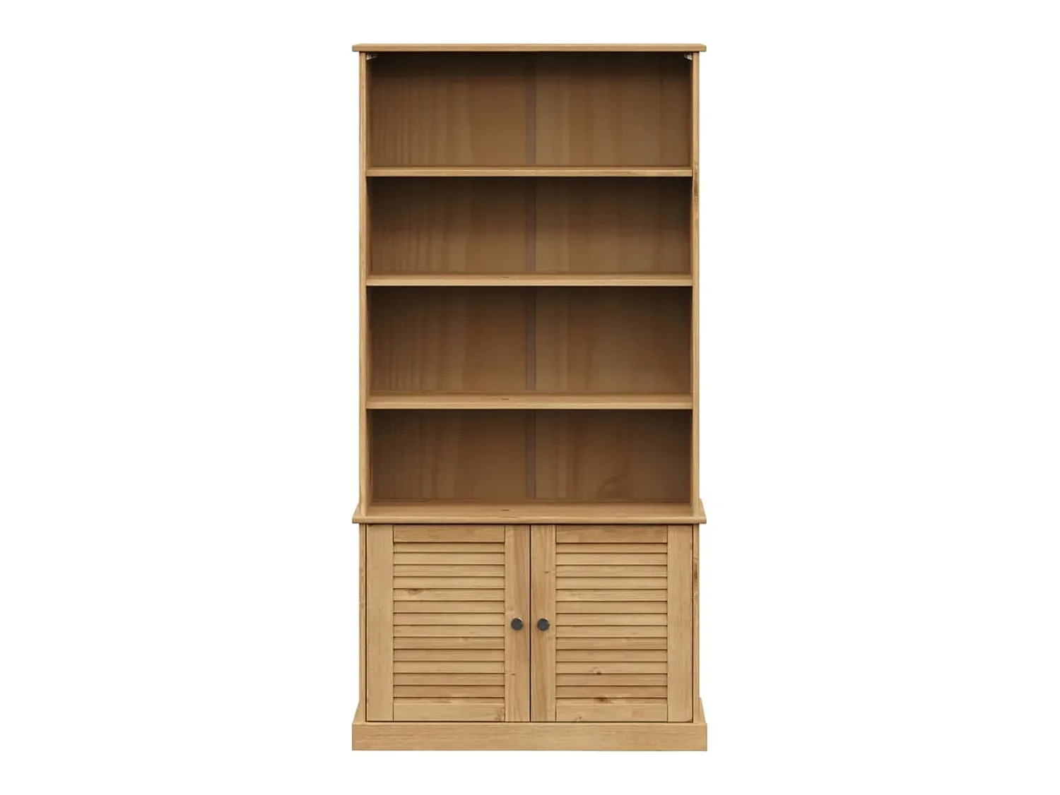 Vitrina|vidaxl Estante VIGO 85x35x170 cm madeira de pinho maciça Castanho