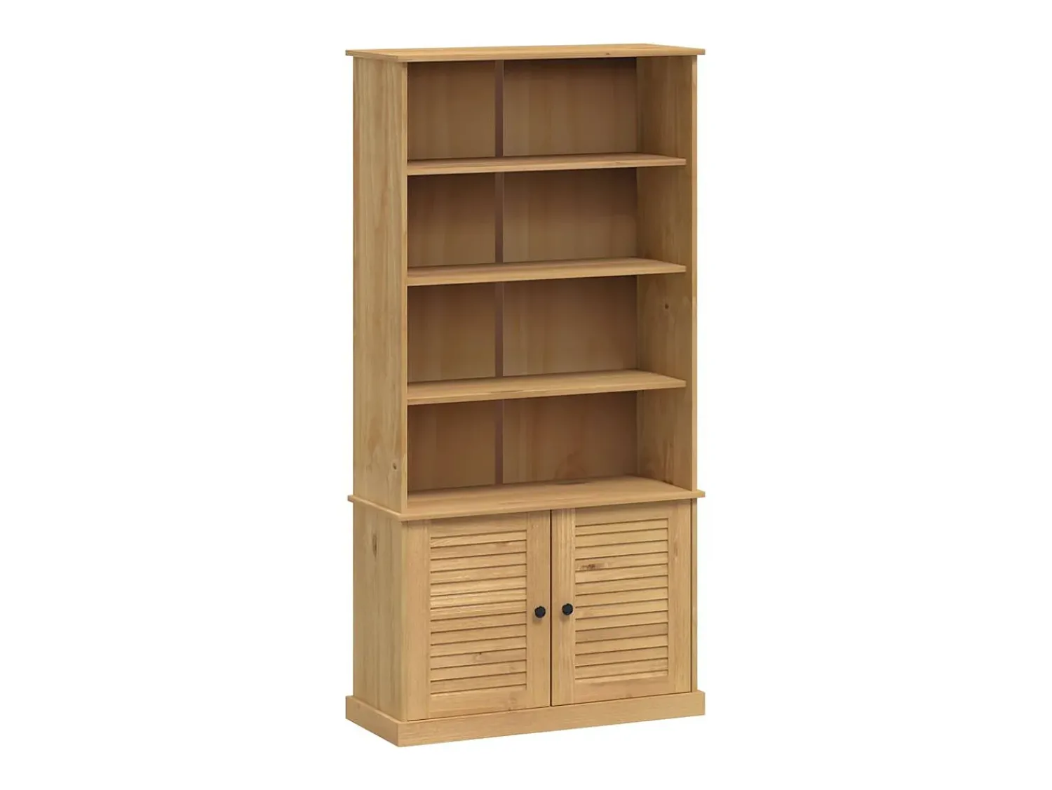 Vitrina|vidaxl Estante VIGO 85x35x170 cm madeira de pinho maciça Castanho
