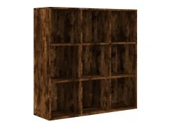 Vitrina*vidaxl Estante 98x29x97,5 cm cor carvalho fumado Castanho