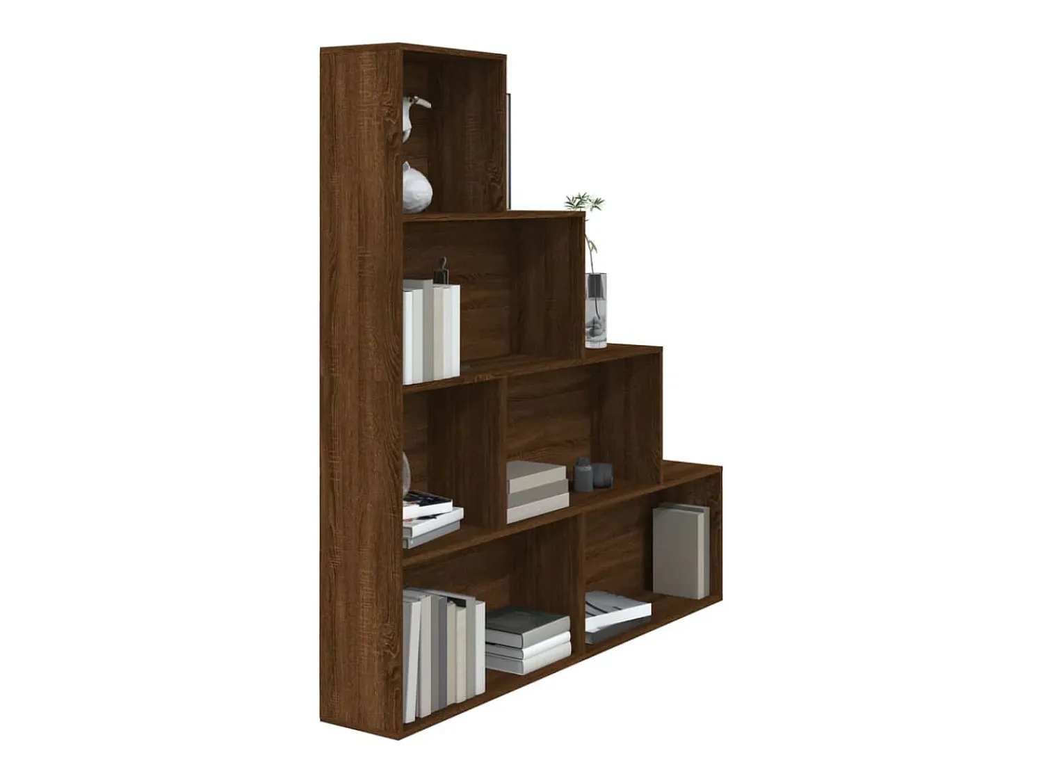 New vidaxl Estante 155x24x160 cm cor carvalho Castanho