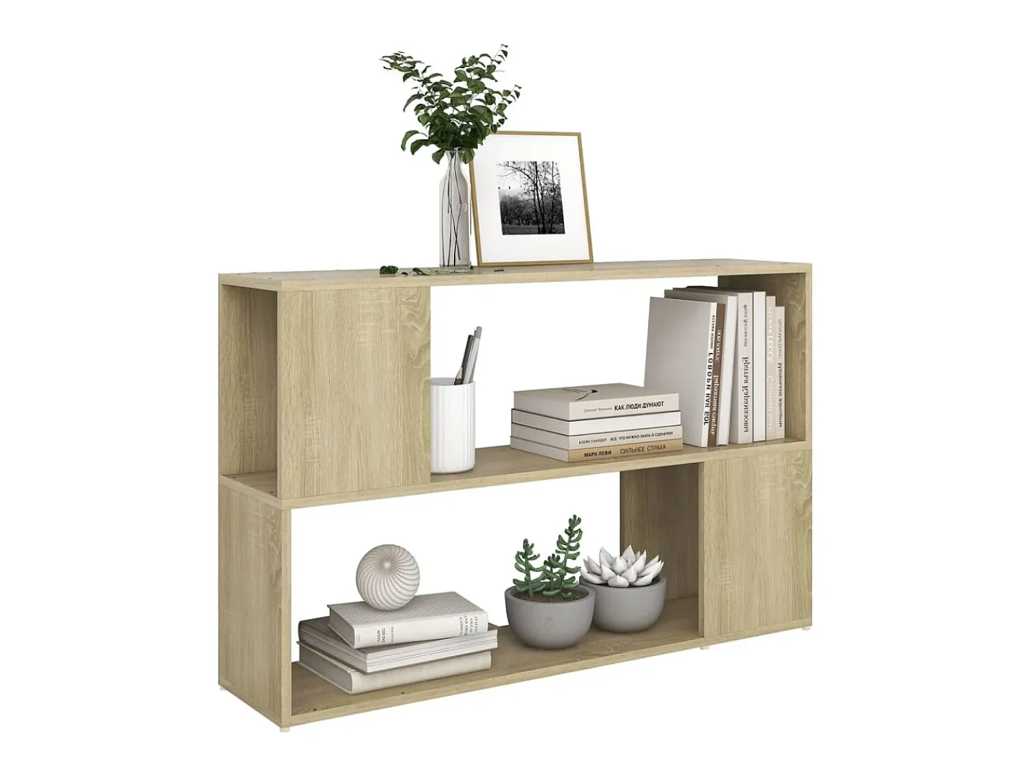 Best Estante 100x24x63 cm derivados de madeira cor carvalho sonoma PT112297 Castanho