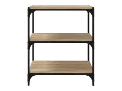 Biblioteca* Estante 60x33x70,5 cm derivados de madeira/aço carvalho sonoma PT427745 Castanho