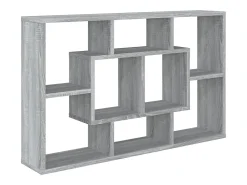 New Estante 85x16x52,5 cm derivados de madeira sonoma PT347102 Cinzento