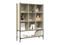 Biblioteca| Estante 102x30x141,5 cm derivados de madeira carvalho sonoma PT566981 Castanho