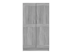 Vitrina*vidaxl Estante 82,5x30,5x150 cm derivados de madeira sonoma Cinzento