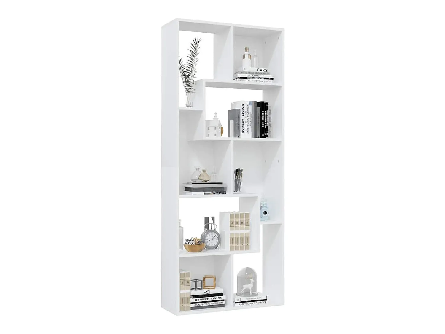Vitrina|vidaxl Estante 67x24x161 cm derivados de madeira Branco