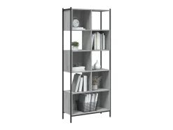 Biblioteca| Estante 72x28x172 cm derivados de madeira sonoma PT539813 Cinzento