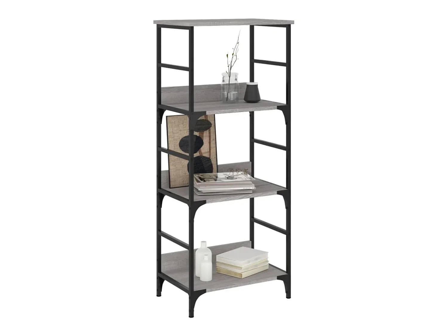 Biblioteca* Estante 50x33x117,5 cm derivados de madeira sonoma PT487984 Cinzento
