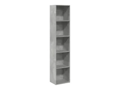 Clearance vidaxl Estante 40x30x189 cm derivados de madeira cimento Cinzento