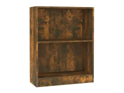 Biblioteca| Estante 60x24x76 cm derivados de madeira carvalho fumado PT313453 Castanho