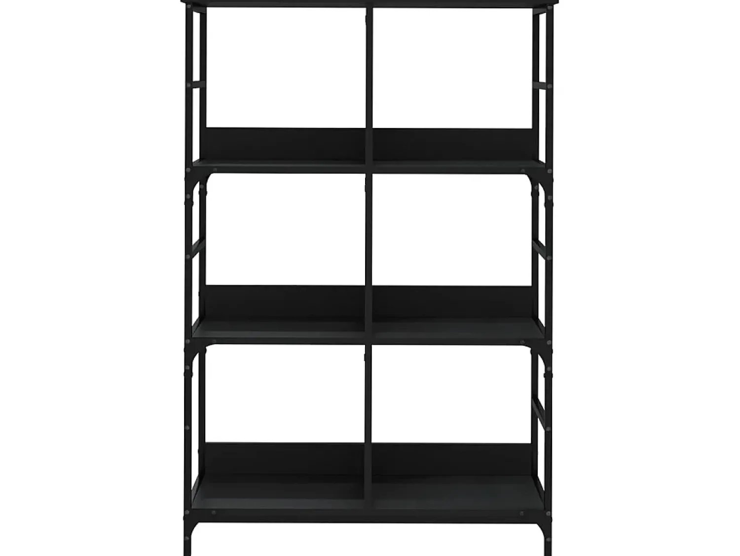 New Estante 78,5x33x117,5 cm derivados de madeira PT102647 Preto