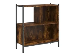 Biblioteca| Estante 72x28x77,5 cm derivados de madeira carvalho fumado PT669021 Castanho