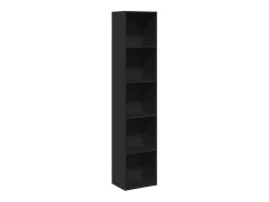 Biblioteca*vidaxl Estante 40x30x189 cm derivados de madeira Preto