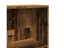 Biblioteca*vidaxl Estante 40x24x176 cm derivados de madeira madeira velha Castanho