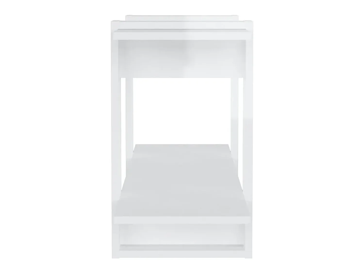 Hot vidaxl Estante 100x30x51 cm madeira processada brilhante Branco