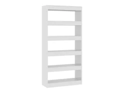 Prateleira*vidaxl Estante/divisória derivados de madeira brilhante Branco