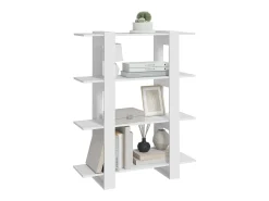 Prateleira|vidaxl Estante/divisória 100x30x123,5 cm Branco
