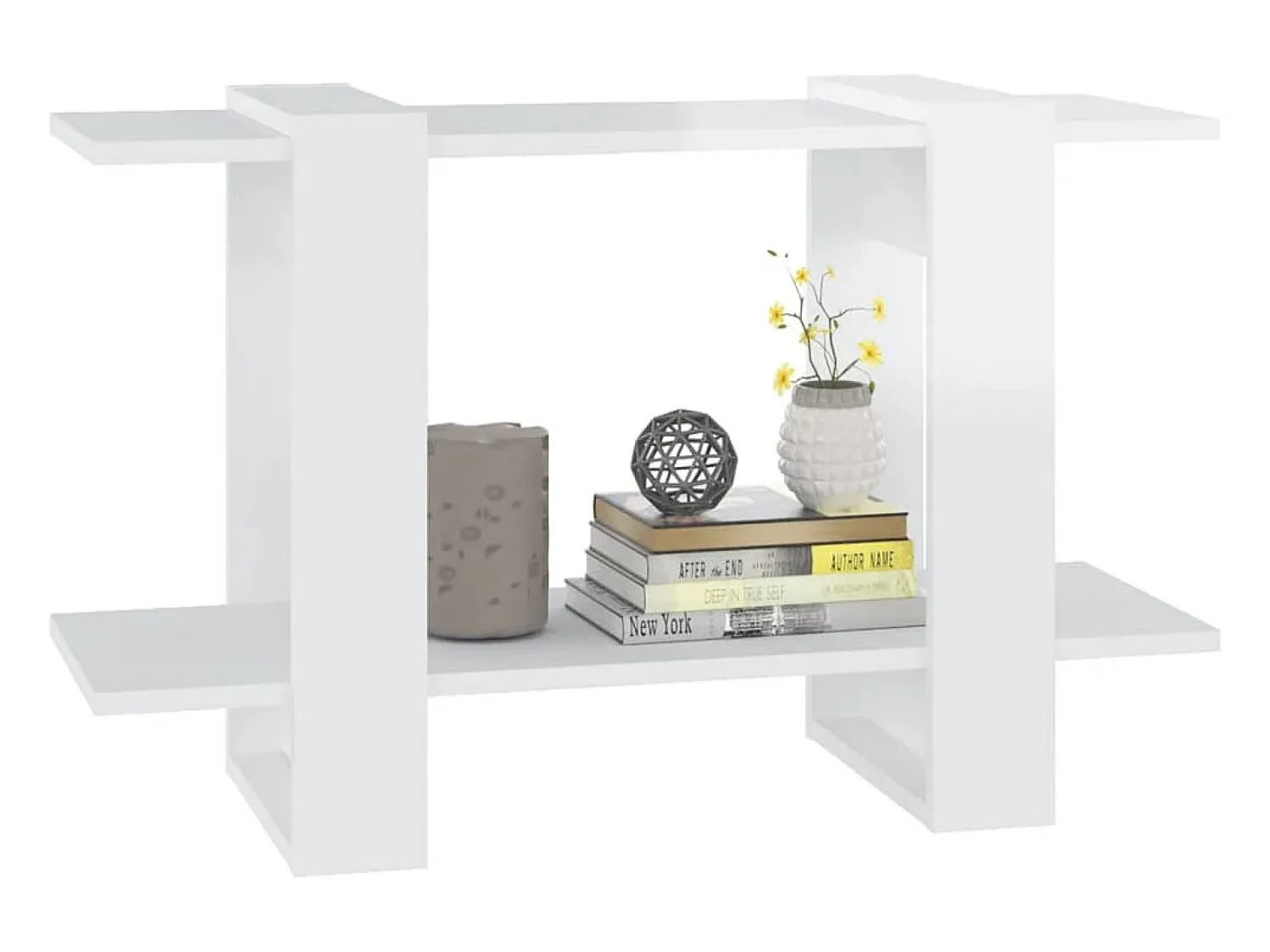 vidaxl Estante/divisória 80x30x51 cm brilhante^ Prateleira