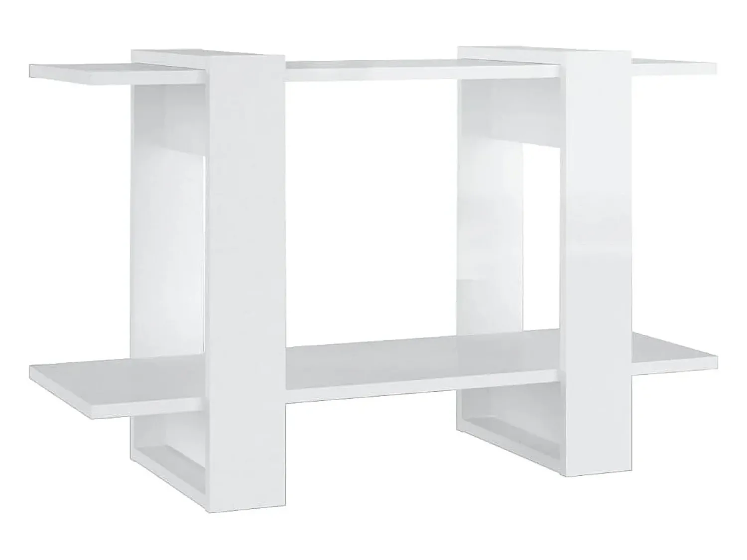 vidaxl Estante/divisória 80x30x51 cm brilhante^ Prateleira
